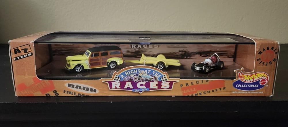 Hot Wheels Night at The Races Collector Car Set
