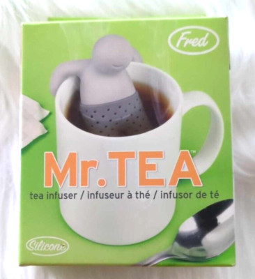 Mr. Tea Tea Infuser Silicone Gray Fred & Friends NEW