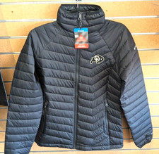 NWT Colorado University Buffaloes Columbia Women's Powder-Lite Jacket OmniHeat M