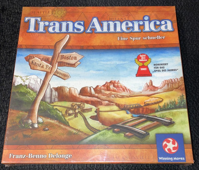 Trans America Winning Moves German New Sealed Original Packaging Franz-Benno Delonge