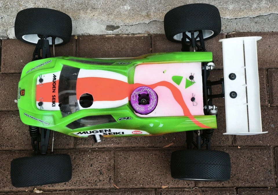 RC Car Buggy Truggy Mugen MBX 6 T mit Novarossi Toro Nero .21 - Bild 3 von 4