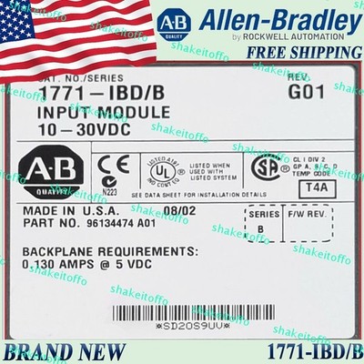 New AB 1771-IBD/B 1771 16 Point Digital Input Module Free Shipping