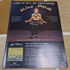 Vintage BLIND MELON NO RAIN ALBUM ADVERT PROMO CD VINYL A4 POSTER RAW CLIPPING