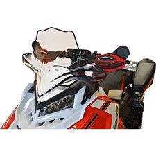 Powermadd 11630 fits Cobra™ Windshield - 18.5in. - Clear w/ Graphics (Clear/ Gra