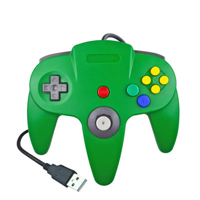 N64 Controller Classic USB Wired Remote Gamepad Gaming Joystick Accessories Clas