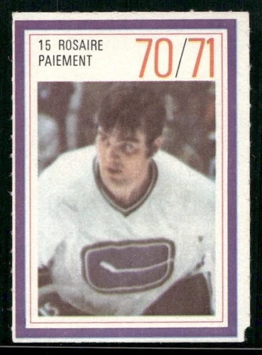 1970-71 Vintage Hockey Rosaire Paiement Vancouver Canucks #15