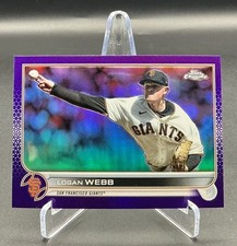 2022 Topps Chrome Update - Logan Webb #USC62 Purple Refractor - Giants
