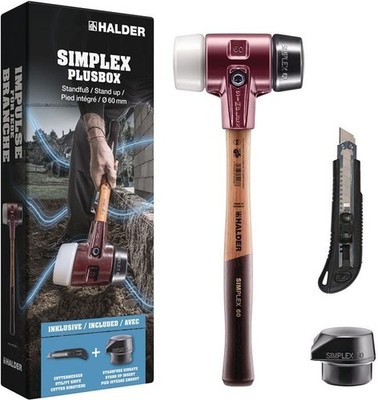Halder Schonhammer SIMPLEX-Plusbox Starterkit L.165mm Kopf-D.60mm