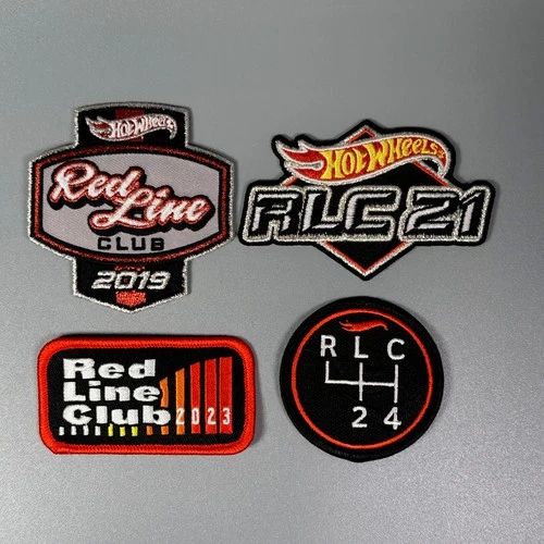 Hot Wheels Red Line Club Patches 2019, 2021, 2023, 2024 - Unused - Free Shipping