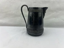 Antique Middletown Plate Co Silver Plated Pitcher Creamer Quadruple Plate