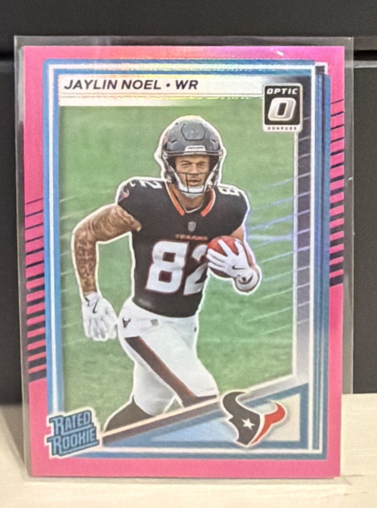 2025 Panini Donruss - Rated Rookie Jaylin Noel #324 Optic Preview Pink Prizm