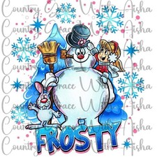 Sublimation Print Snowman Winter Ready Press Paper Ink Heat Transfer