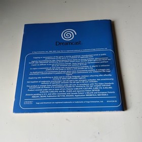 Sega Dreamcast Crazy Taxi Original Instruction Manual MPN 810-0134-50 Multilang