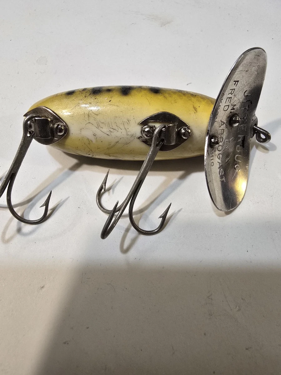 Leurre Vintage Fred Arbogast Razorback - Violet, Crankbait Sans Lèvres