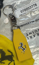 Ferrari Yellow Leather Keyring / Ferrari Key Holder ** SEALED **