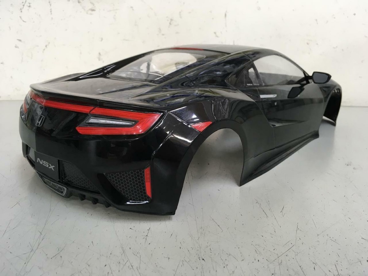 タミア１０分の1～✌ホンダnsx NEW TAMIYA 1/10 RC HONDA NSX PAINTED BODY - BLACK (NO HOLES) | eBay