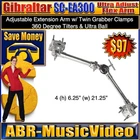Gibraltar SC-EA3000 Adjustable Double Extension Arm