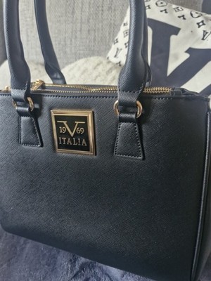 Valentino by Mario Valentino Handtasche Original in Schwarz mit Gold - Neuwertig
