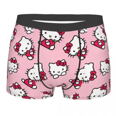 Men Cartoon Print Boxer Briefs Soft Comfortable Underpants