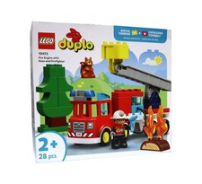 LEGO DUPLO Town 10473 Auto Spegnimento con Tubo e Pompiere Set di Costruzioni 2+