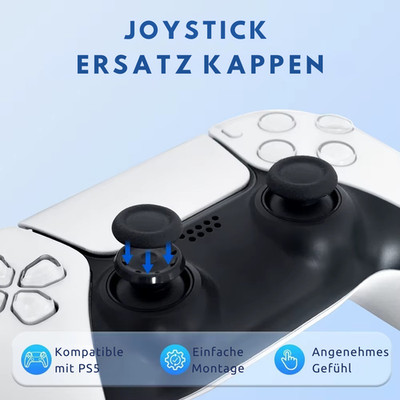 Playstation 5 & PS 4 Controller Joystick Ersatz-Bezüge Thumbstick Stick Kappen 