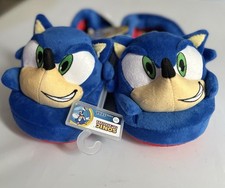 Sonic The Hedgehog Plush Slippers Children 2 -LARGE 2/3 1 -Ex-large 4/5 NEW