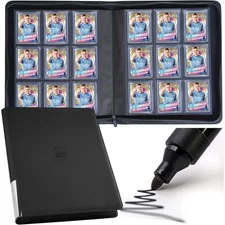 Premium Top Loader Binder, Holds 288 Top Loaders,9-Pocket Toploader Binder with