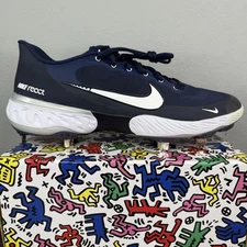 Nike Alpha Huarache Elite 3 Low Baseball Cleat Navy Blue CK0746-401 Mens Sz 13