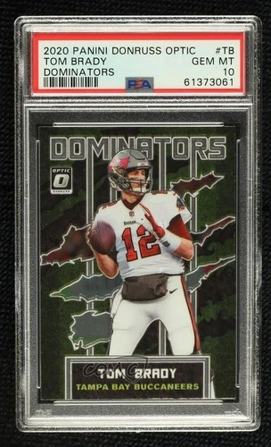 2020 Panini Donruss Optic Dominators Tom Brady #DM-TB PSA 10 GEM MT