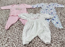 Vintage Carters Girls Pajamas 0/3M