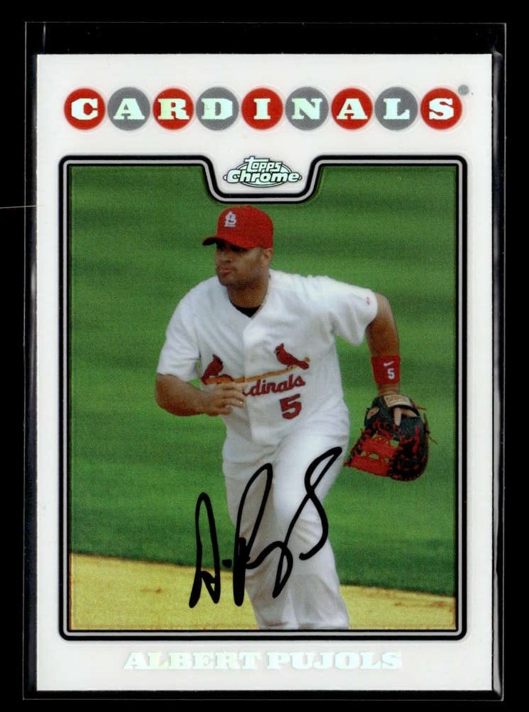 2008 Topps Chrome Albert Pujols Refractor #131 Cardinals UZ2042