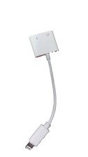 iPhone Splitter Adapter Dual Apple MFi AUX Charge Dongle