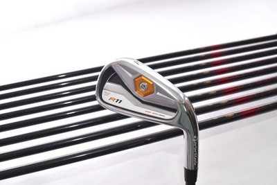 9 Stück TaylorMade R11 Eisensatz 4-5-6-7-8-9-PW-AW-SW Flex SR MARUYU BINBIN...