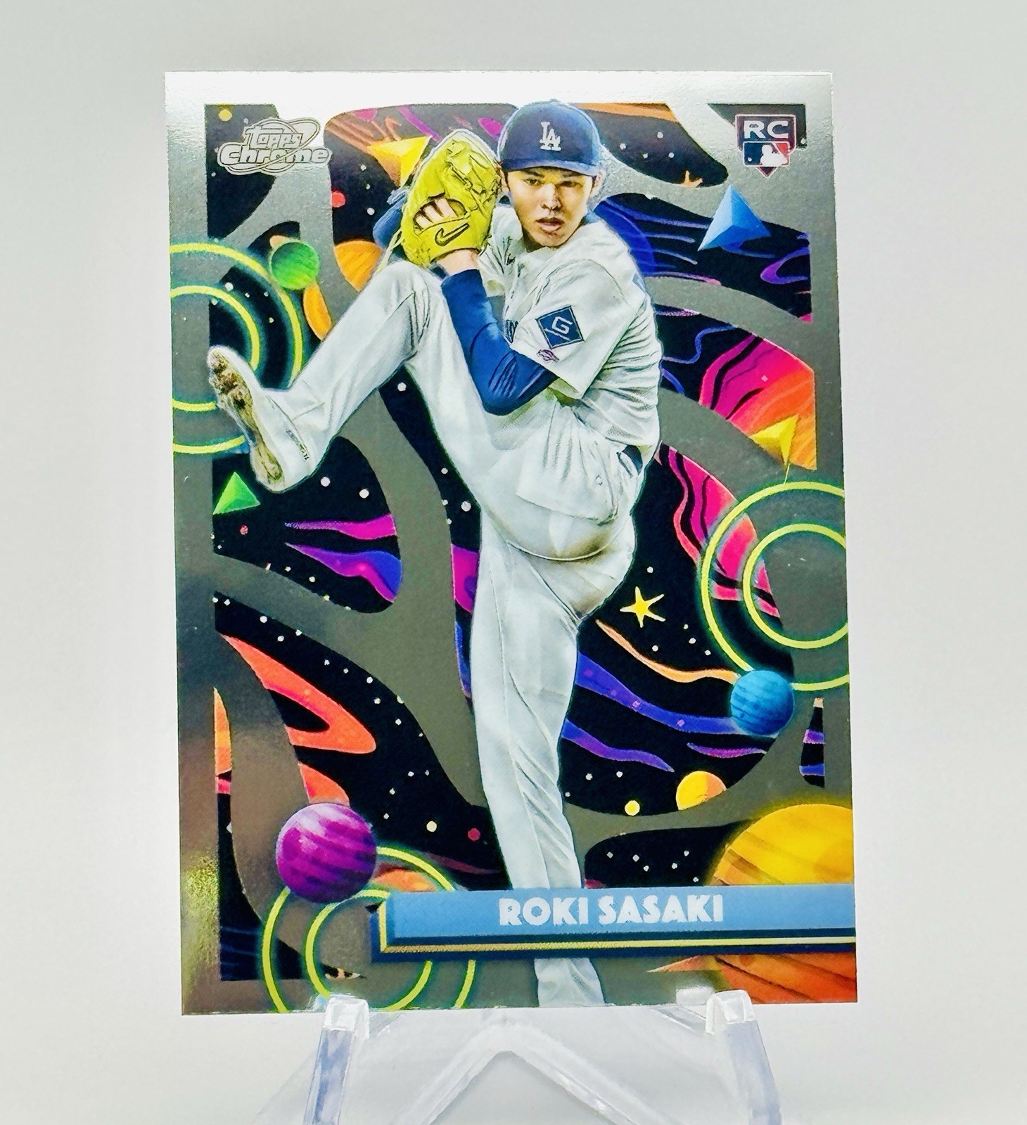 2025 Topps Baseball Cosmic Chrome Roki Sasaki #68 Los Angeles Dodgers