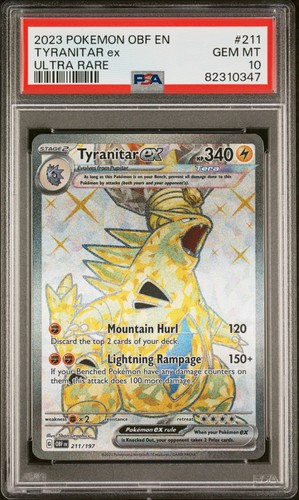 Tyranitar ex graded PSA 10 for sale on eBay