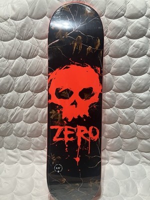 💀 ZERO x REALTREE Jamie Thomas “BLOOD SKULL” Deck - 8.25” [ORANGE