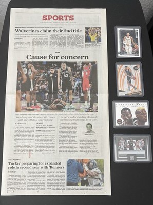 Victor Wembanyama San Antonio Spurs Card & Newspaper 04/08/2026