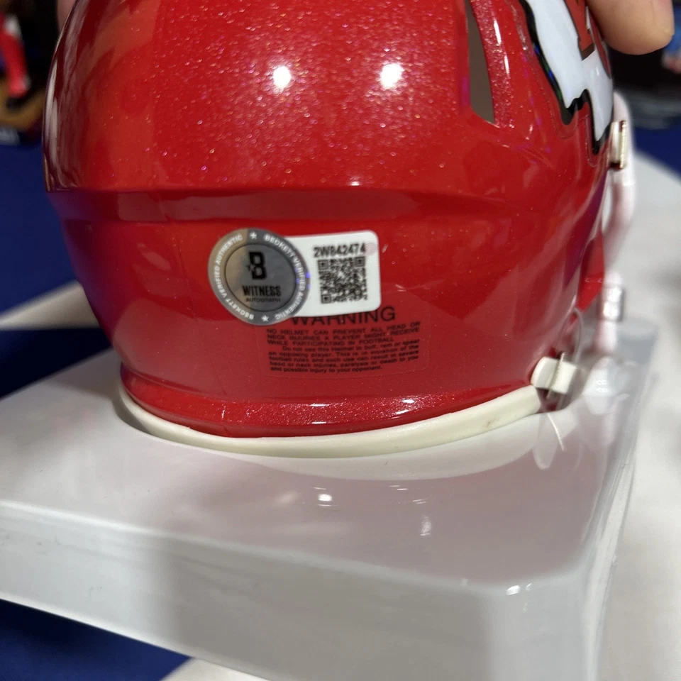 Autenticação Dante Hall, Rave, Mini assinado e Beckett Witness - Imagem 3 de 4