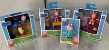 Nip 4X Hasbro Peppa Pig Figures George, Daddy, Peppa Ballet Peppa Gymnast