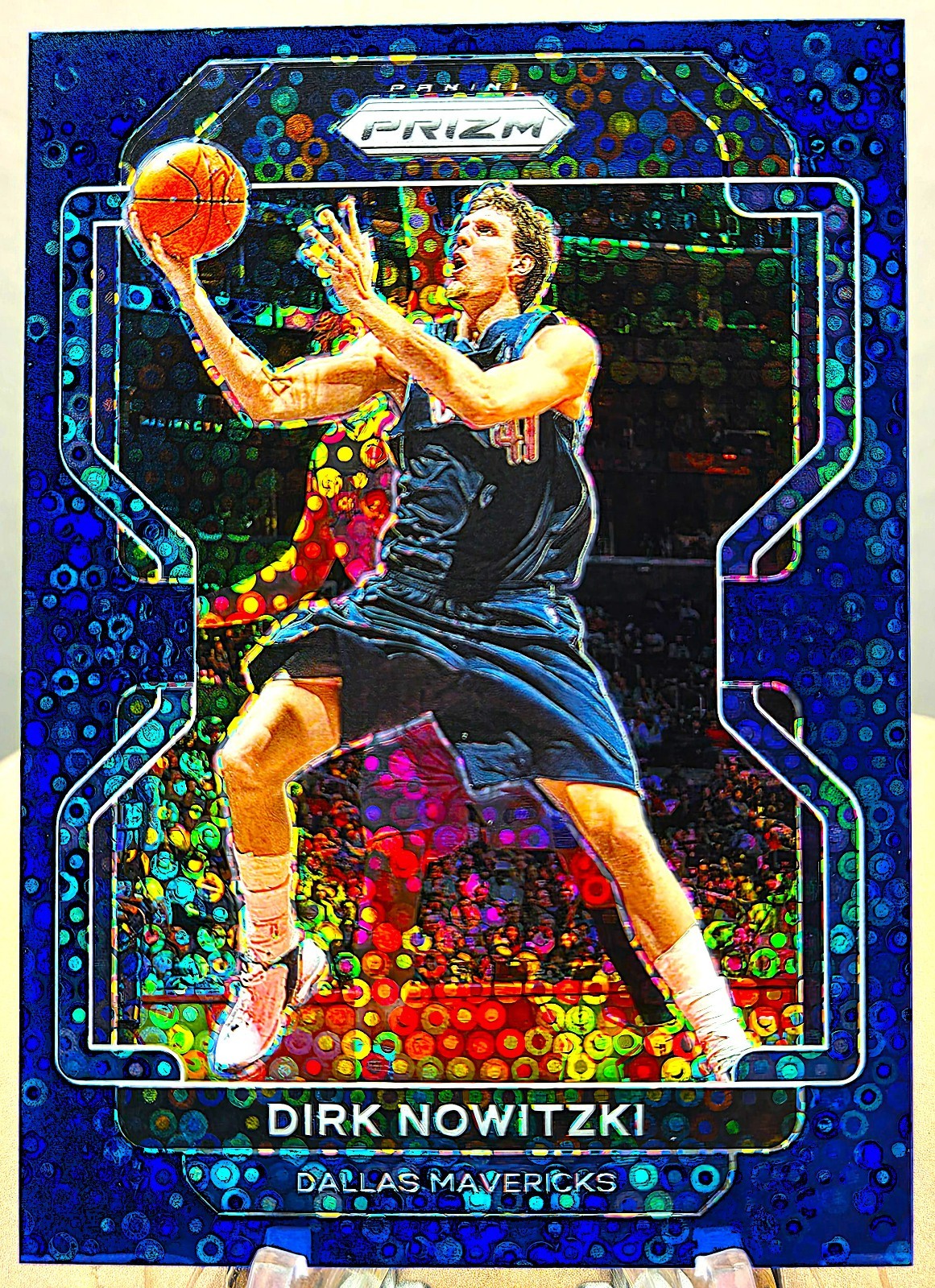 2021-22 Prizm Dirk Nowitzki - Blue Disco /150 Dallas Mavericks COLOR MATCH!