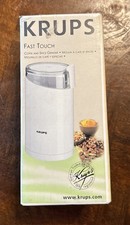 Krups Fast Touch Coffee Spice Grinder Electric 203-70-51 3 Oz Beans White NOS