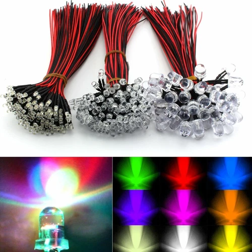 3mm/5mm/10mm DC12V LED Bulb Pre wired Light Emitting Diodes Small 20cm - Image 2 of 4