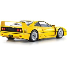 Kyosho Ferrari F40 Modena Yellow 1:18 Scale Replica Diecast Model K08416Y