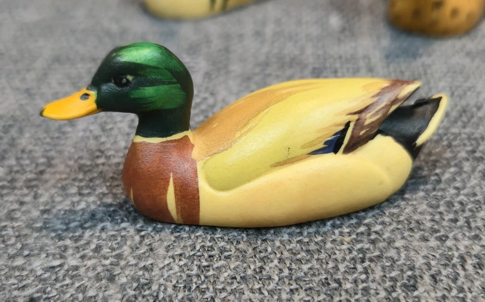 Juego De Colección De 7 Surtidos ANRI Colección Vida Silvestre Patos/Ganso Tallados A Mano 1978 Foto 2 de 4