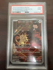 2025 Pokemon Destined Rivals Team Rocket's Meowth Illustration Rare #203 PSA 9