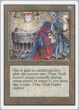 1x Time Vault Light Play, English 2nd Edition Unlimited MTG Magic