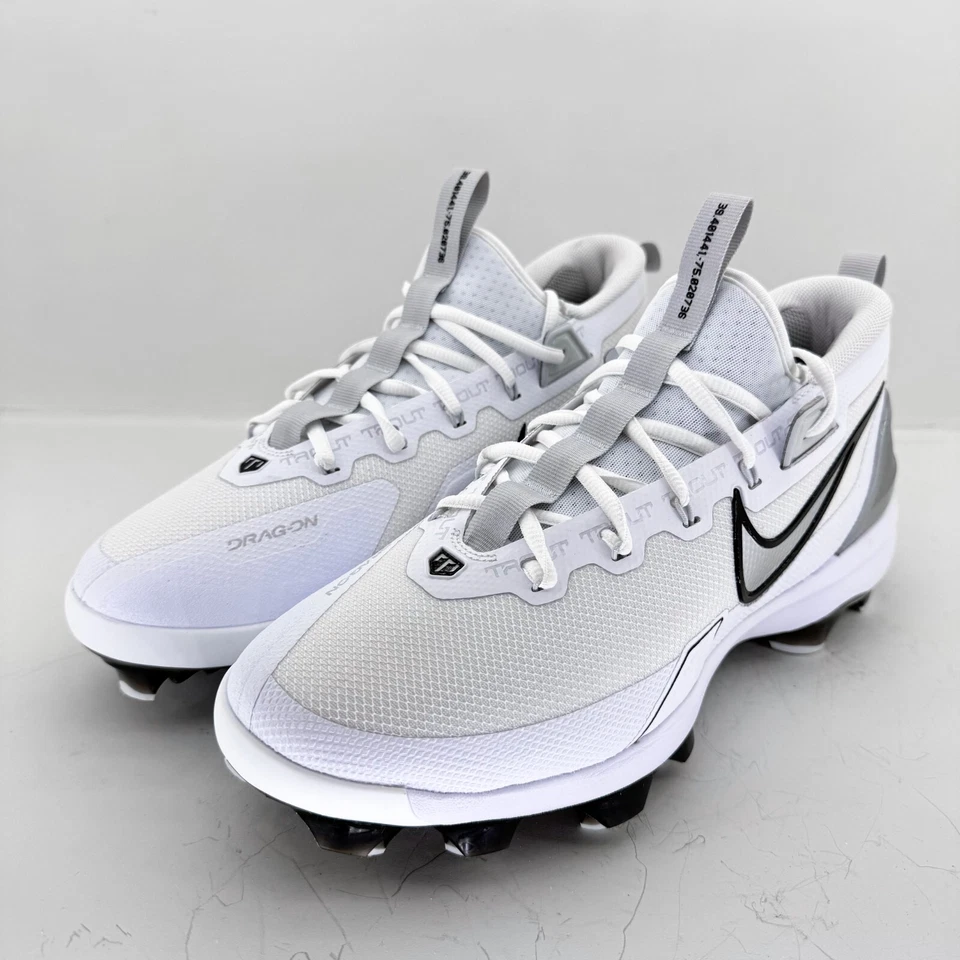Nike Force Trout 9 Elite Low MCS White Baseball Cleats [FZ0884-102] Multiple Szs - Image 2 of 4