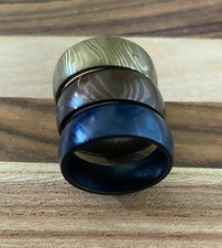 HANDMADE DAMASCUS STEEL RING MEN Wedding Band Engagement Ring Gift For His/her