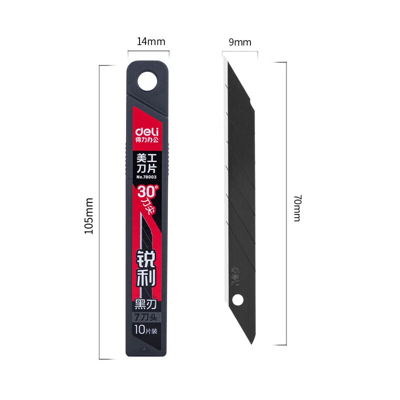 30° Grad Ersatzklinge für CUTTERMESSER Folienmesser, 9mm  blade knife Black SK5 - Bild 3 von 4