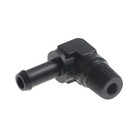 BLACK 1/8" NPT Male to 5/16" Hose Barb 90 Degree Aluminum Fitting